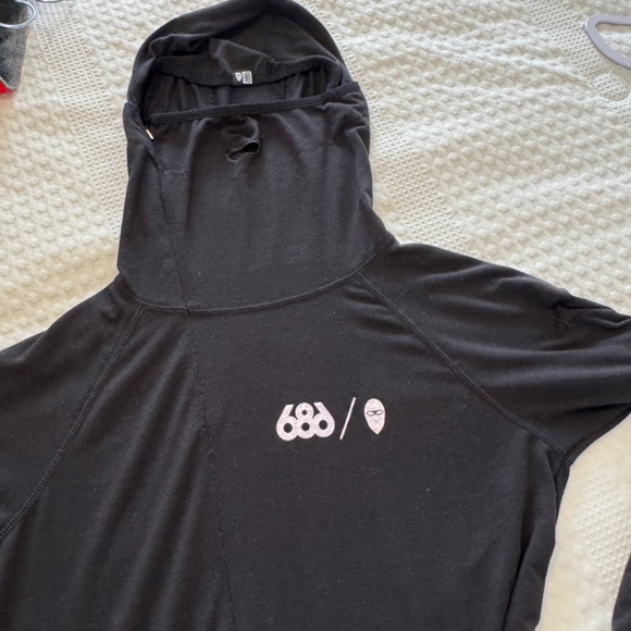 686 Airhole Black One Piece Thermal First Layer Insulation / Men's Size Large - Picture 3 of 11